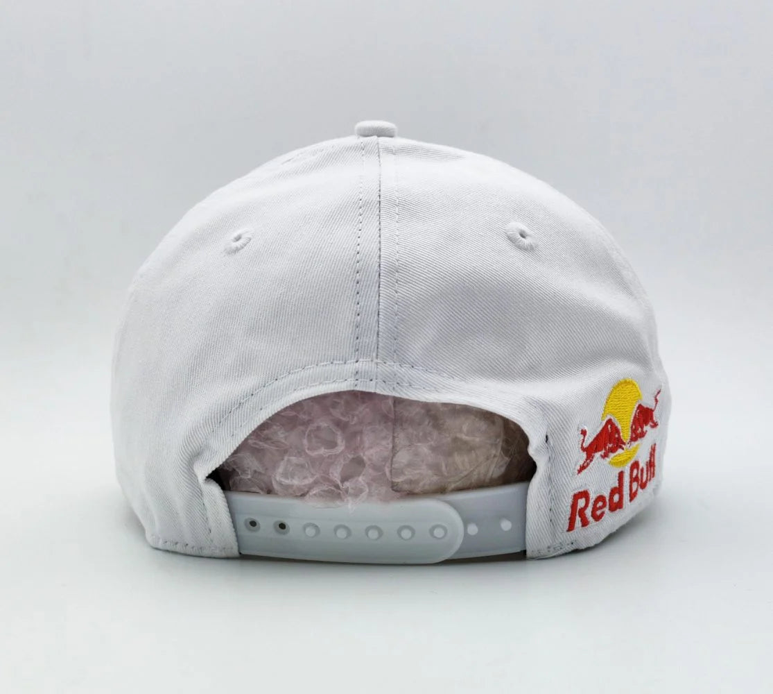 New Era F1 Cap Red Bull White Racing Hat